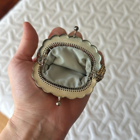 Vintage Gold Glomesh Coin Purse Made in Australia Chainmail Metal Mesh - Picture 5 of 10